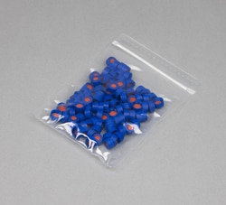 GENTECH SOLUTIONS LLC 9mm Blue Open Top Screw Thread Cap, Bonded 0.040