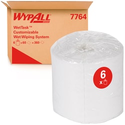 Kimberly-Clark WypAll Wettask Wipers 7764, 6 Rolls x 60 White | Buy Online | Kimberly-Clark&trade; | Fisher Scientific