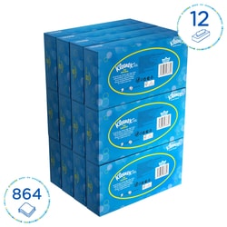Kimberly-Clark Professional Kleenex 8824 Facial Tissues 3 Ply Boxed Tissues, 12 Flat Tissue Boxes White | Buy Online | Kimberly-Clark Professional&trade; | Fisher Scientific