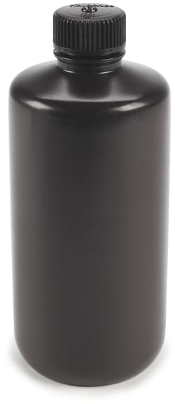 Hach Company Bottle, Storage, Polyethylene, Round, Amber, 500 mL, 6/pk,