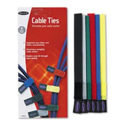 Enterprise Technology Solutions Multicolored Cable Ties, 6/Pack, Quantity: