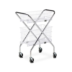 Medicus Health&nbsp;Wire Basket Carts, Folding, Complete Cart