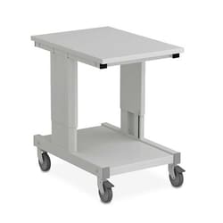 Medicus Health Adjustable Height Ergonomic Lab Equipment Cart, Quantity: