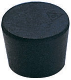 Hach Company Stopper, Rubber, Solid, Size 6, 12/pk