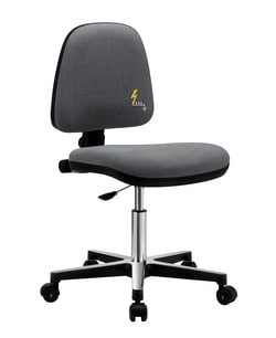 mb2 ESD Anti-static Fabric Chair with Normal Lift on Castors Height: 560mm:Furniture,