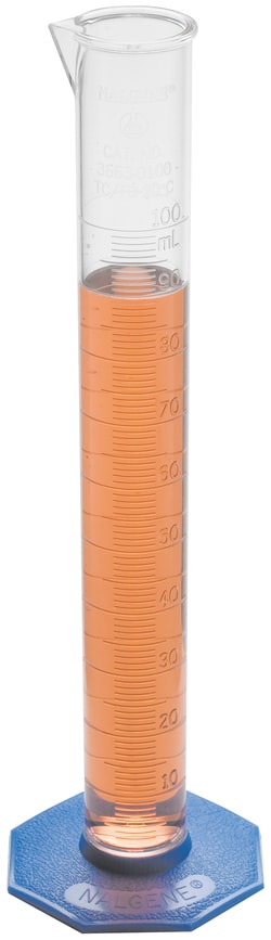 Hach Company Cylinder, Graduated, Polymethylpentene, 250 mL +-1.4 mL, 2.0 mL divisions