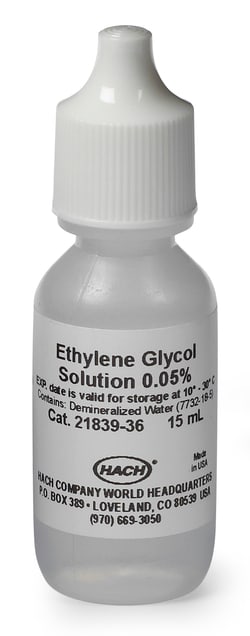 Hach Company&nbsp;Ethylene Glycol Solution, 0.05%, 15 mL SCDB