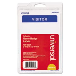 Enterprise Technology Solutions "Visitor" Self-Adhesive Name Badges, 3