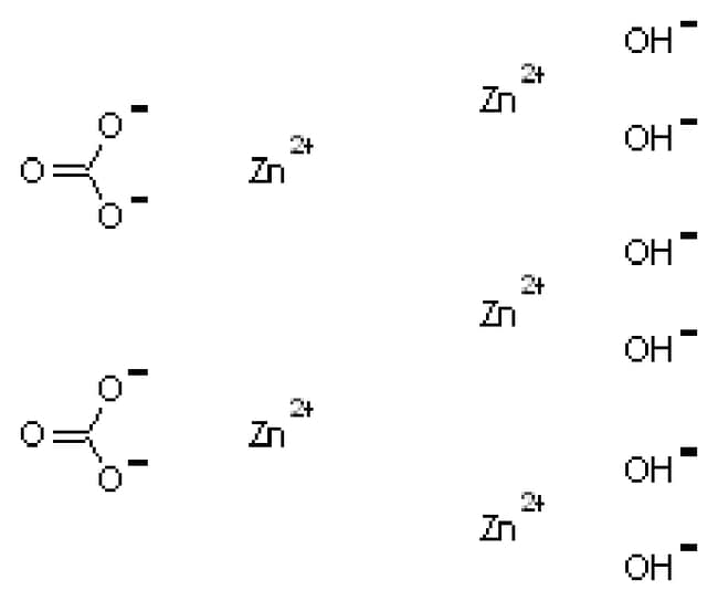 Zinc carbonate hydroxide, 58, extra pure, powder, (53 Zn min.), ACROS