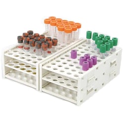 Medicus Health EXPANDABLE TUBE RACKS, POLYPROPYLENE, 10-13MM TUBES, 2 PK,