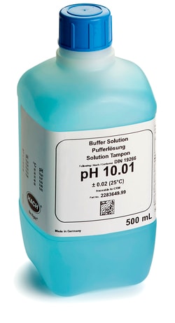 Hach Company Buffer Solution, pH 10.01, Color-coded Blue, 500 mL, Quantity: