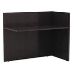 Enterprise Technology Solutions&nbsp;ALERA VALENCIA REVERSIBLE RECEPTION RETURN, 44.13W X 23.63D X 41.5H, ESPRESSO