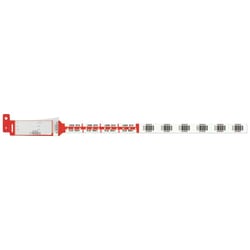 PDC&nbsp;Securline&trade; Blood Barcoded Wristband with Alpha Numeric Labels