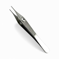 Surgical Design&trade;&nbsp;Adson Dressing Forceps, Serrated, Fenestrated Handle