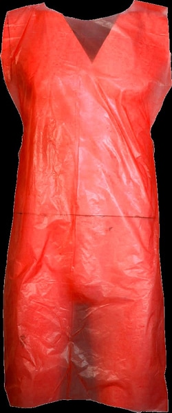 Chemsplash Polyethylene Disp Apron (Flat Pack) 70x115 cm Red | Buy Online | Chemsplash | Fisher Scientific