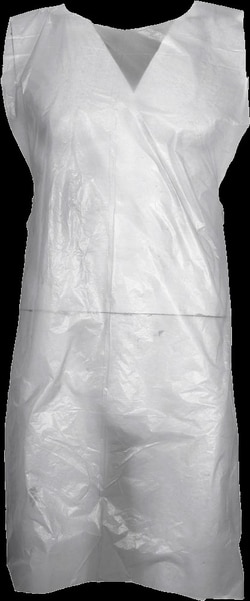 Chemsplash Polyethylene Disp Apron (Flat Pack) 70x115 cm Green | Buy Online | Chemsplash | Fisher Scientific