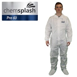 Chemsplash Pro 63 Type 5/6 Coverall with Collar Small | Buy Online | Chemsplash | Fisher Scientific