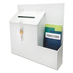 Enterprise Technology Solutions Locking Suggestion Box White