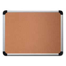 Enterprise Technology Solutions Cork Board with Aluminum Frame, 36 x 24,