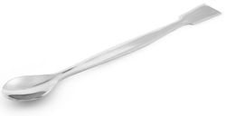 Foxx Life Sciences EZBio Stainless Steel Spoon-Spatula Polished with Steel Handle 304 SS, 180mm, 1/EA