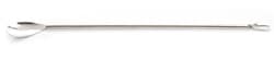 Foxx Life Sciences EZBio Stainless Steel Offset Spoon Polished with Steel Handle, 304 SS, 500mm, 5/PK