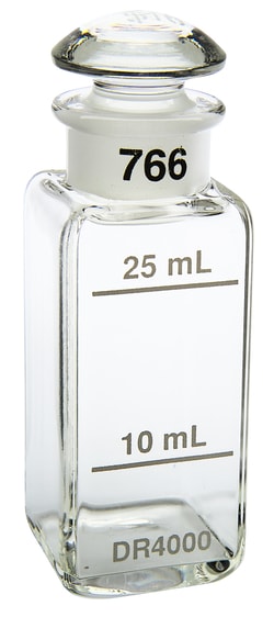 Hach Company Sample Cells: 1" Square Glass 10mL & 25mL with Caps, Quantity: