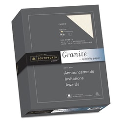 Enterprise Technology Solutions Granite Paper 8.5 X 11 Ivory