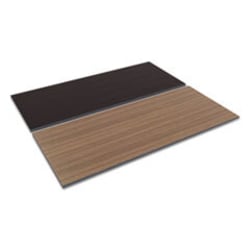 Enterprise Technology Solutions&nbsp;Reversible Laminate Table Top, Rectangular, 71.5w X 29.5d, Espresso/walnut