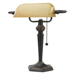 Enterprise Technology Solutions Traditional Banker's Lamp, 10w x 13.38d