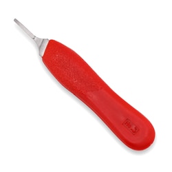 Surgical Design Ergonomical Surgical Knife Scalpel Handle No. 3, Red:Facility