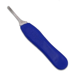 Surgical Design Ergonomical Surgical Knife Scalpel Handle No. 4, Blue:Facility