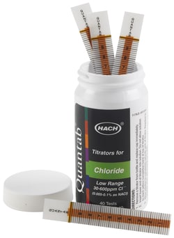Hach Company Chloride QuanTab Test Strips, 30-600 mg/L, Quantity: Each
