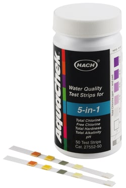 Hach Company 5 in 1 Water Quality Test Strips, Quantity: Each of 1