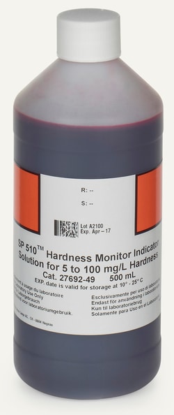 Hach Company Hardness Indicator Solution, 5 - 100 mg/L, 500 mL, Quantity:
