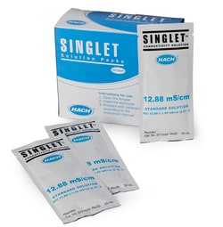 Hach Company&nbsp;Singlet&trade; Single-use Conductivity Standard Solution, 12.88 mS/cm, KCl, 20 mL