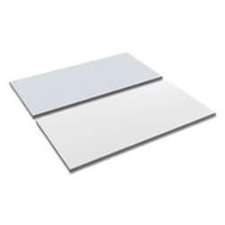 Enterprise Technology Solutions&nbsp;Reversible Laminate Table Top, Rectangular, 59.38w X 23.63d, White/gray