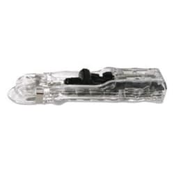 Enterprise Technology Solutions&nbsp;7510013174220 SKILCRAFT Clam Clip Dispenser, Medium, Clear/Silver, 8 Clips/Dispenser, 12 Dispensers/Pack