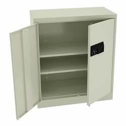 Medicus Health Keyless Welded Storage Cabinets, Progammable Electronic Lock, Putty
