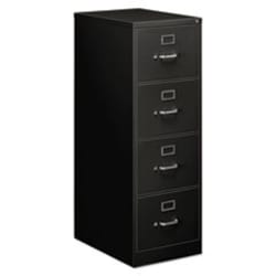 Enterprise Technology Solutions&nbsp;Economy Vertical File, 4 Legal-Size File Drawers, Black, 18
