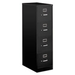 Enterprise Technology Solutions&nbsp;Economy Vertical File, 4 Letter-Size File Drawers, Black, 15