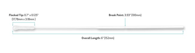 ズイール プッシュウォーター カオリ pw-56L zeal pushwater Microbrush Flocked Sterile Nasopharyngeal Swab with 100 mm