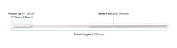 Microbrush Flocked Sterile Nasopharyngeal Swab with 100 mm Break Point