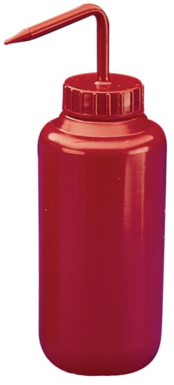 Hach Company Bottle, Wash, Red, Wide Mouth, 500 mL, 6/pk