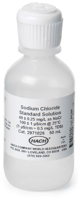 Hach Company&nbsp;Conductivity Standard Solution, 100 µS/cm, NaCl, 50 mL