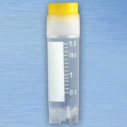 Globe Scientific CryoClear Cryogenic Vials with External Threads Yellow | Buy Online | Globe Scientific | Fisher Scientific