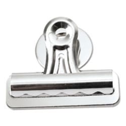 Enterprise Technology Solutions Bulldog Magnetic Clips, Medium, Nickel,
