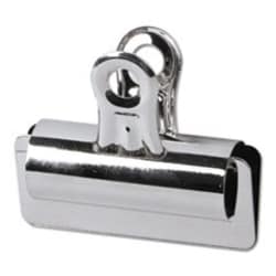 Enterprise Technology Solutions Bulldog Clips, Large, Nickel, 12/Pack,