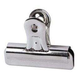 Enterprise Technology Solutions Bulldog Clips, Medium, Nickel, 36/Pack,