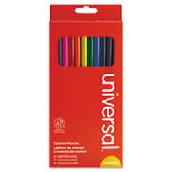 Enterprise Technology Solutions Woodcase Colored Pencils, 3 mm, Assorted