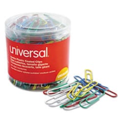 Enterprise Technology Solutions Plastic-Coated Paper Clips with One-Compartment